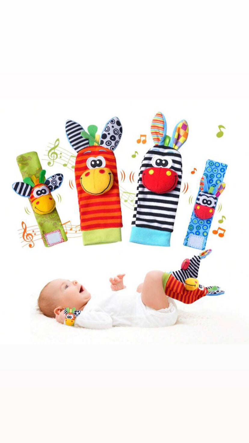 Sonajeros medias/pulseras x4