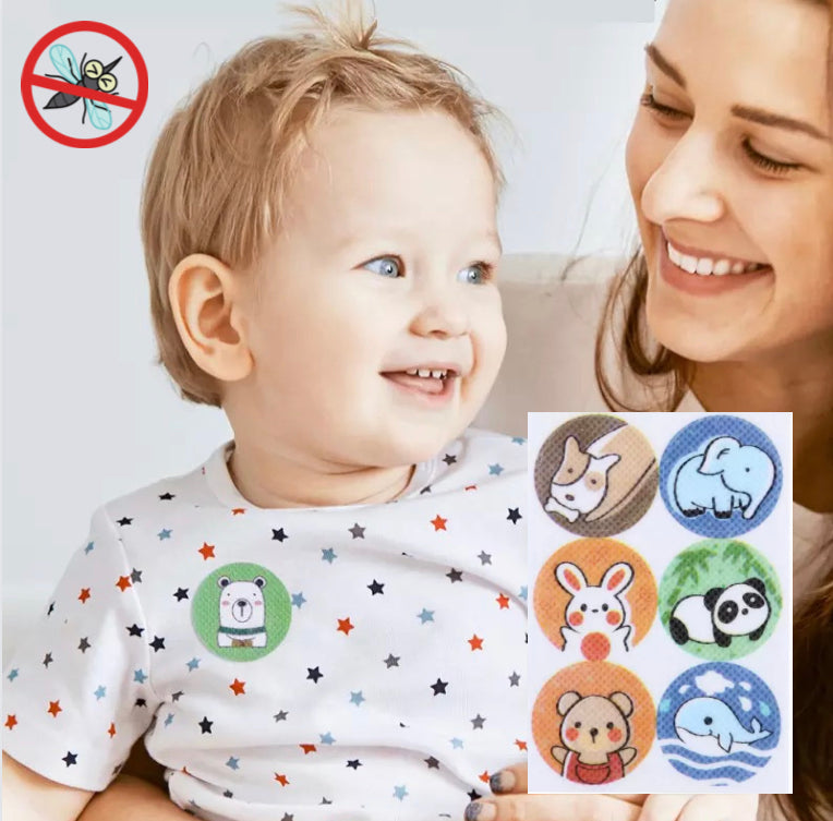 Stickers Repelentes de Mosquitos con Aceites Esenciales x 6