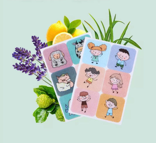 Stickers Repelentes de Mosquitos con Aceites Esenciales x 6