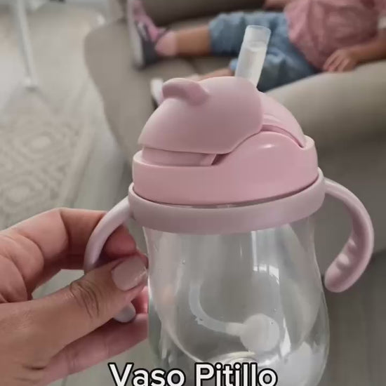 Vaso pitillo antiderrame  para Bebés para tomar en cualquier posición