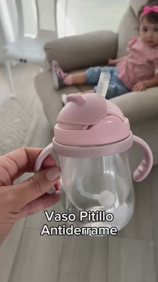 Vaso pitillo antiderrame  para Bebés para tomar en cualquier posición